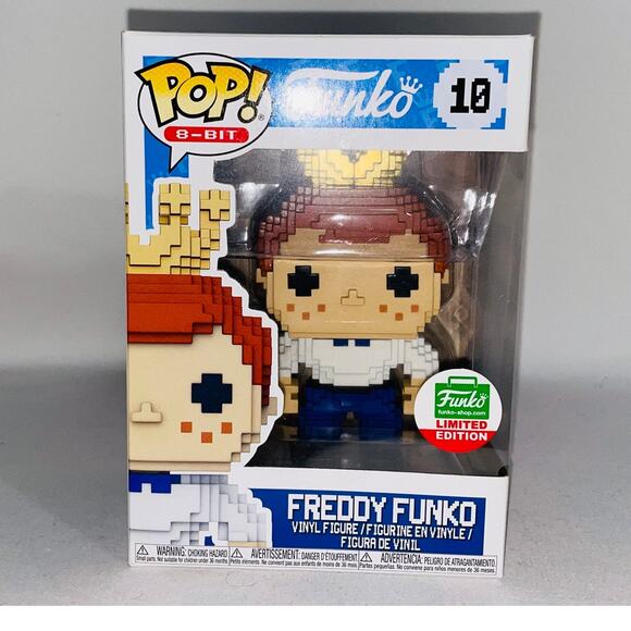 Funko POP! Freddy Funko #10 8-BIT - Limited Edition Shop Exclusive - Picture 1 of 7